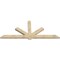 Ekena Millwork Kennewick Rough Sawn Timber Gable Bracket, Douglas Fir, 108"W x 45"H x 4"D x 6"F, 10/12 Pitch GBW108X45X0406KEN00RDF - alternate 5